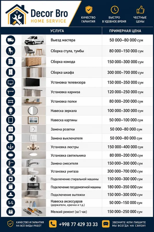 Муж на час| Дом • Офис • Бизнес| Гарантия качества 6