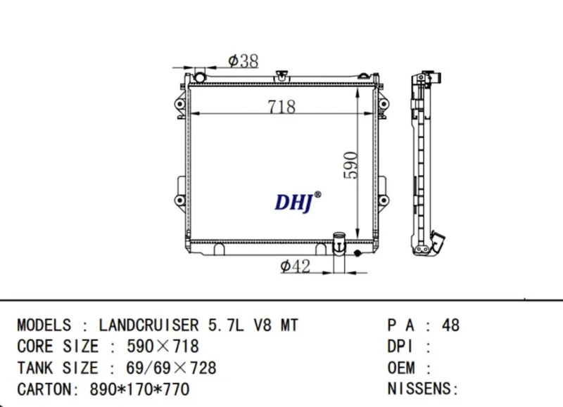 Lexus LX570 Radiator Vadinoy 8 silindir — фото 2