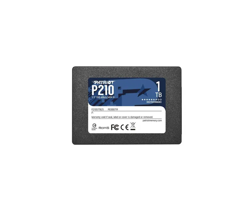 - Твердотельный накопитель SSD 1TB Patriot P210 2.5" SATA III 1
