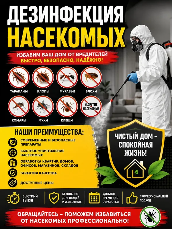 Дезинфекция насекомых