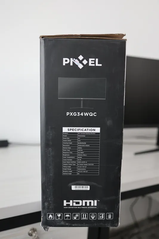 Pixel 34" Curved Gaming Monitor | WQHD (2560×1440) 9
