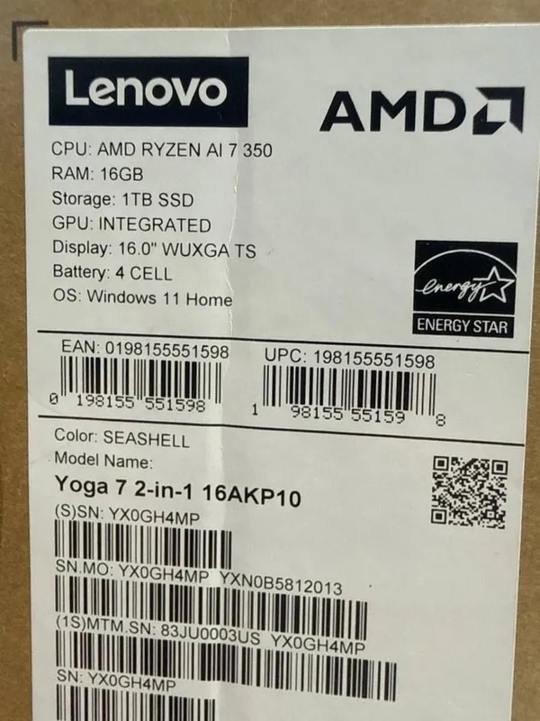 Ультрабук бизнес класса Lenovo Yoga 7 2-in-1 16AKP10 (USA) 2 Ультрабук бизнес класса Lenovo Yoga 7 2-in-1 16AKP10 (USA) 2