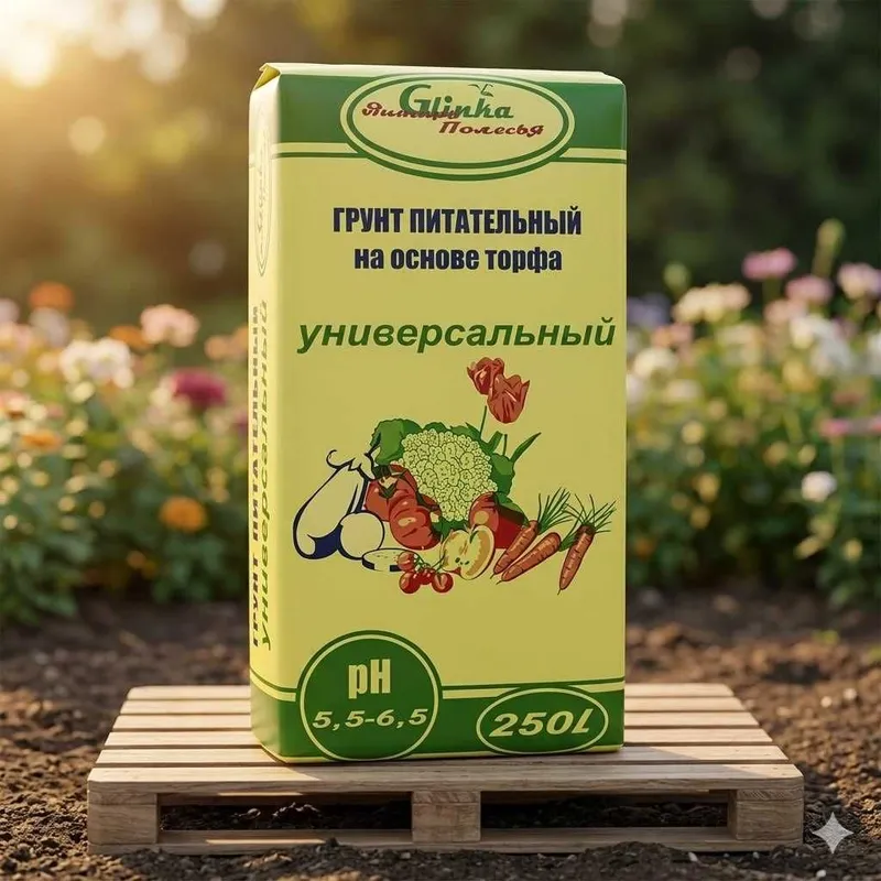 Грунт питательный универсальный «Живая земля Полесья» (250 литров)