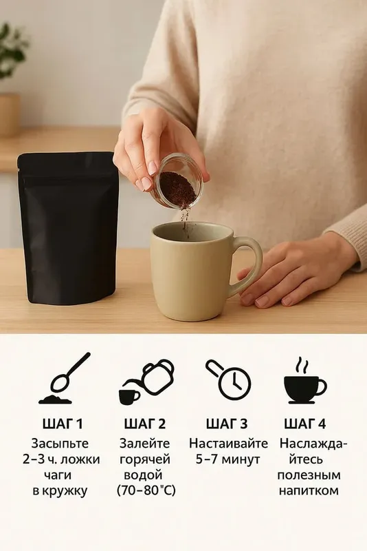 Чага березовая / Кусковая и молотая 4