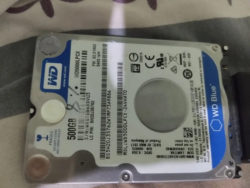 WD500LPCX 500GB 2.5 HDD 2 WD500LPCX 500GB 2.5 HDD 2
