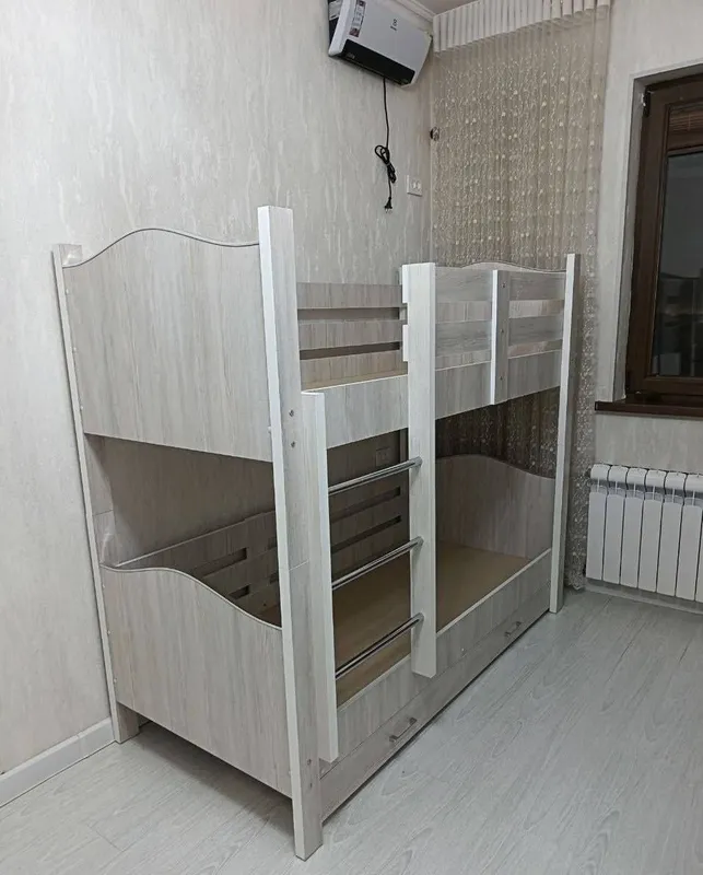 Детская двухъярусная кровать, бесплатная доставка по Ташкенту 3