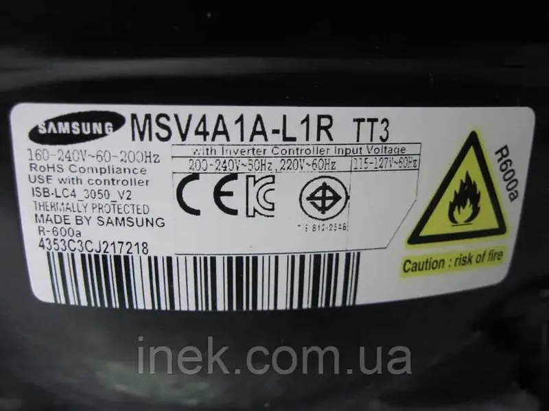 Инверторный компрессор для холодильника Samsung MSV-4A-1A-L1R (R600a) 2