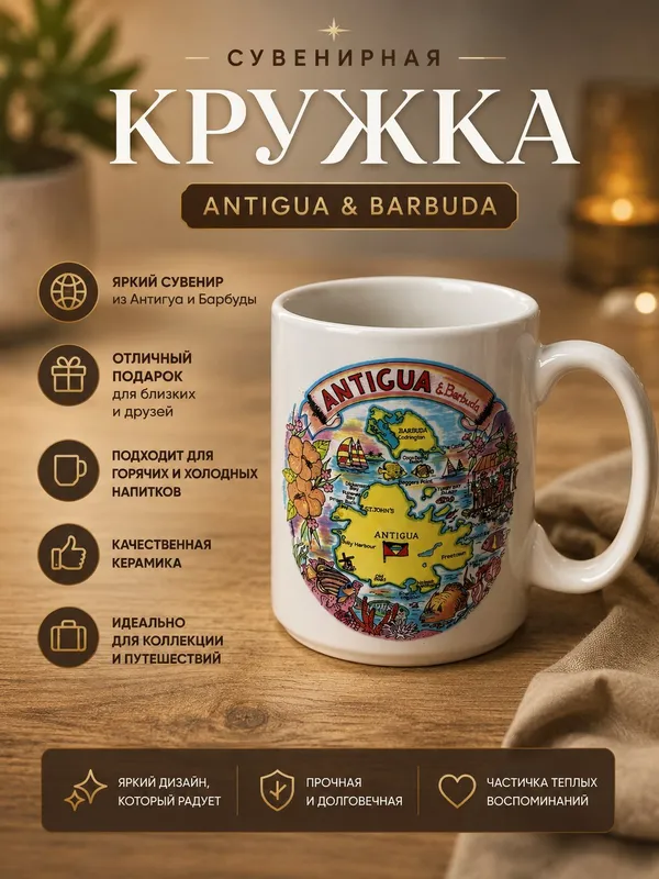 Сувенирная кружка Antigua & Barbuda 1 Сувенирная кружка Antigua & Barbuda 1
