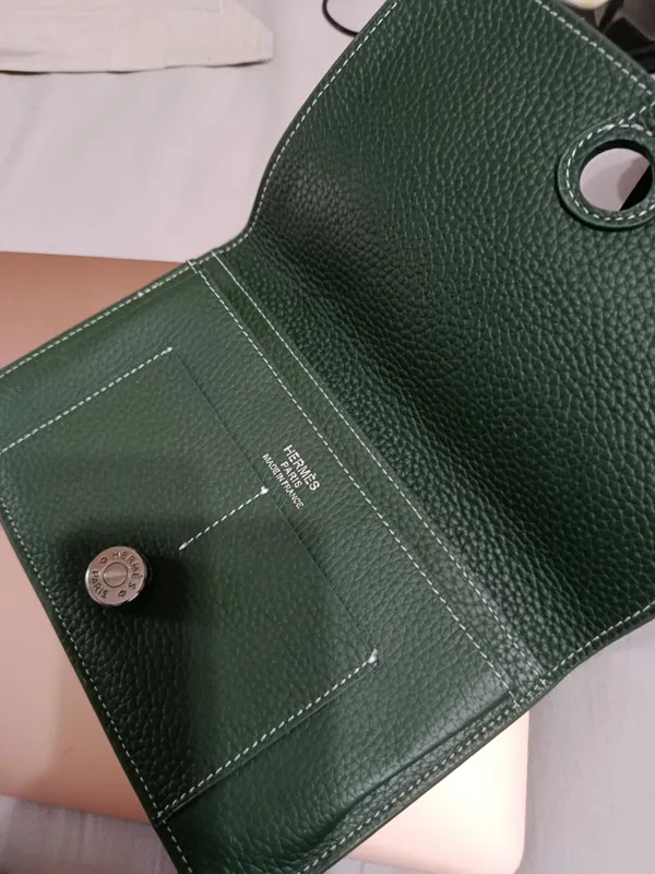 Кожаный кошелек Hermes — фото 5