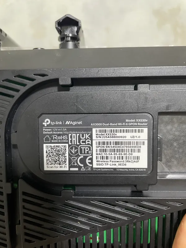 TP-Link XX530v GPON Wi-Fi 6 4 TP-Link XX530v GPON Wi-Fi 6 4