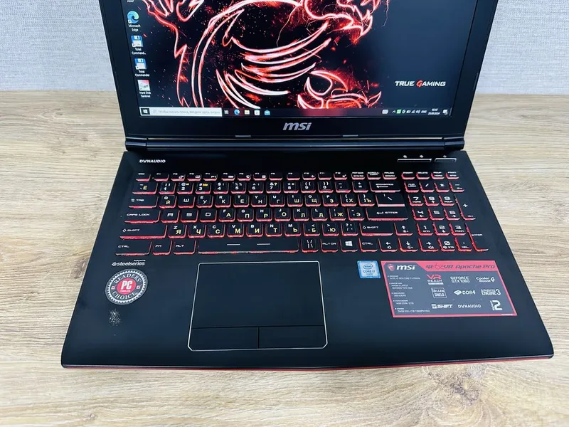 MSI Apache Core i7 + GTX 1060, RTX 3060 Ti analogi, tayyor o‘yin noutbuki 7 MSI Apache Core i7 + GTX 1060, RTX 3060 Ti analogi, tayyor o‘yin noutbuki 7