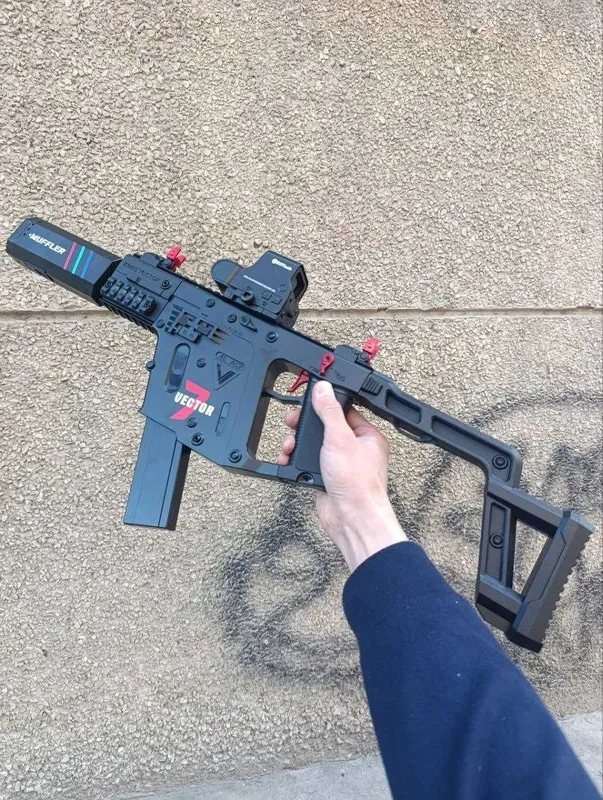 Автомат Орбиган Kriss Vector подсвечивающий и дымовой глушитель 1 Автомат Орбиган Kriss Vector подсвечивающий и дымовой глушитель 1