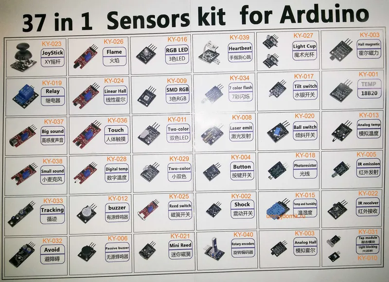 Arduino 37 in 1 sensor kit — фото 1