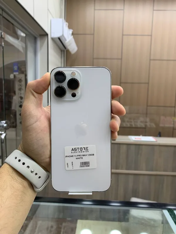Ideal Iphone 13 pro MAX, 100 Yomkost,128GB white — фото 1