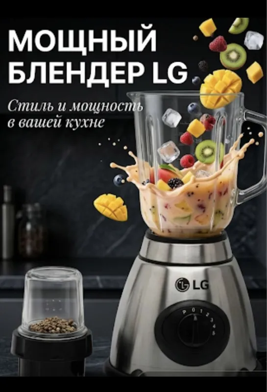 LG blendr va kofemolka 2/1 da. LG Блендр и кофемолка 2/1 4