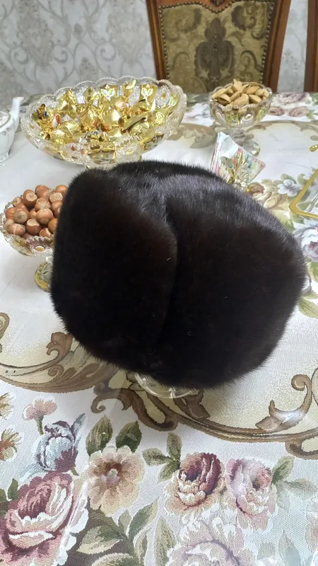 Мужская норковая шапка XL — фото 4
