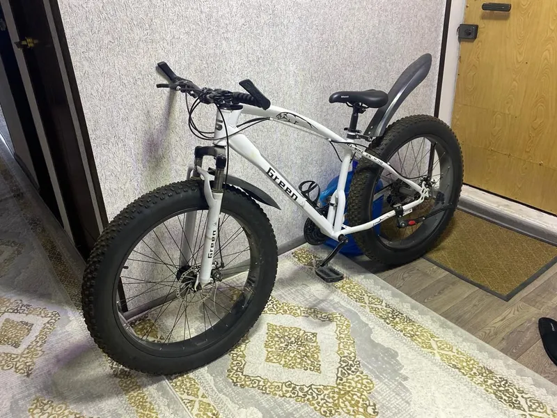 Green Bike Велосипед Fat-bike, Горный, ягуар 26" белый — фото 1