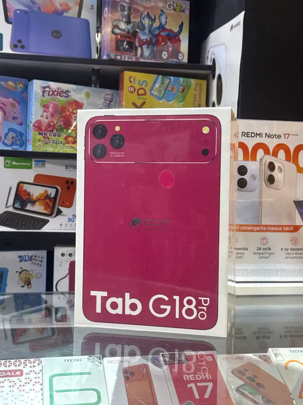 Планшет Tab G18 Pro, красный/серебристый/розовый 4