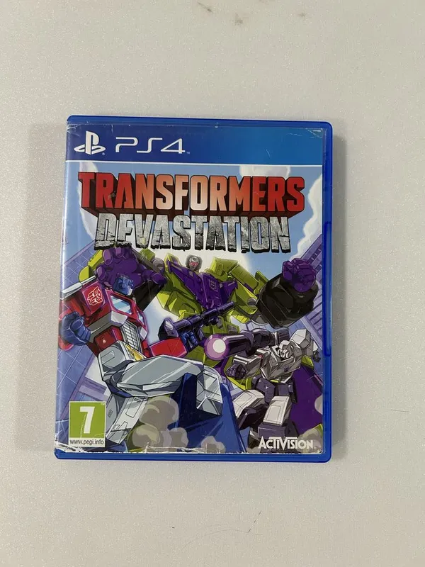 Диск на ps4 transformers devastation
