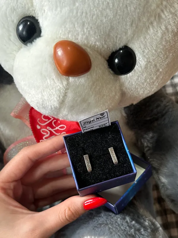 Серебряные серьги, новые, игрушка в подарок Серебряные серьги, новые, игрушка в подарок