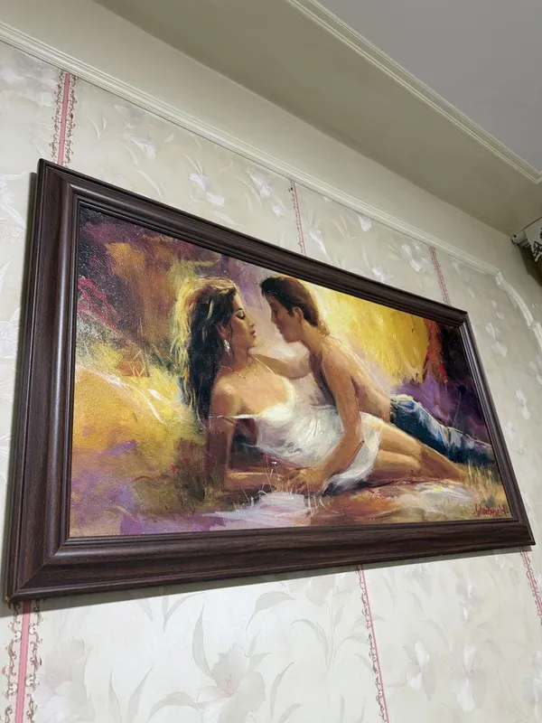 Картина маслом на холсте 110×60 см в деревянной раме 3 Картина маслом на холсте 110×60 см в деревянной раме 3