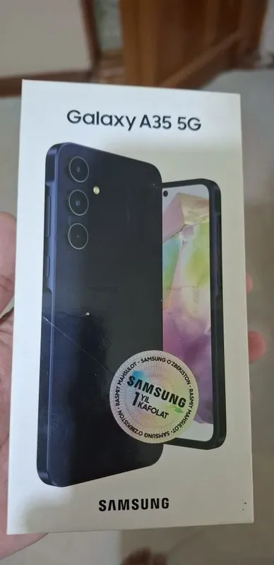 Samsung A35 5G, 128 GB, qutisi va hujjatlari bor, juda ehtiyotkorlik bilan foydalanilgan 1 Samsung A35 5G, 128 GB, qutisi va hujjatlari bor, juda ehtiyotkorlik bilan foydalanilgan 1