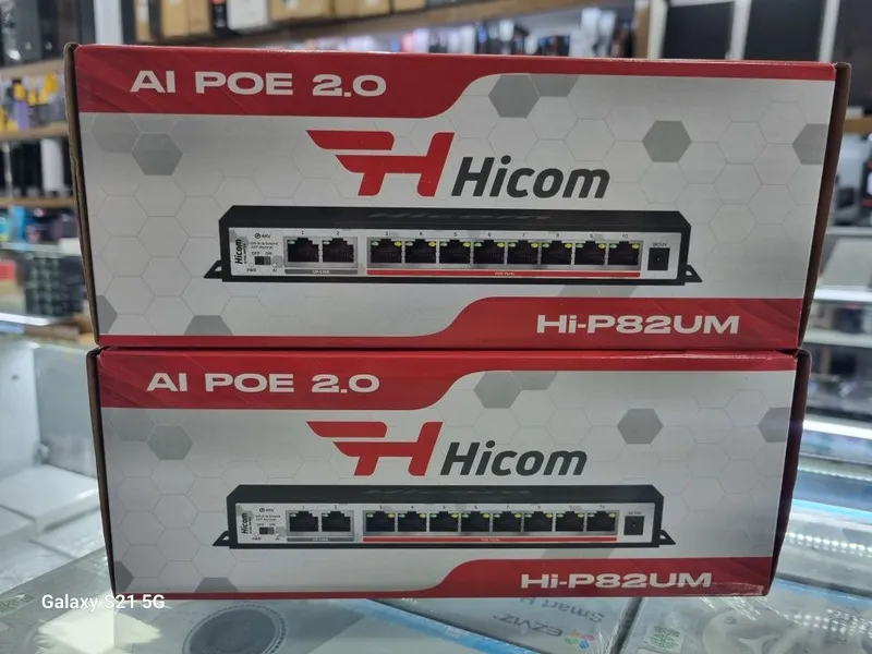 Hicom AI PoE 2.0 Hi-P82UM PoE switch — Yangi