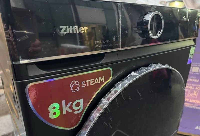 Стиральная машина Ziffler 8кг BWME-8J4BB Inverter Steam — фото 1