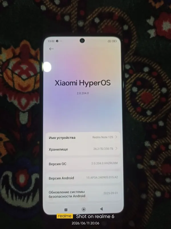 Redmi note 12s 8+4/256 Gb telefoni sotiladi ideal xolatda — фото 3