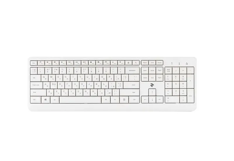 Клавиатура беспроводная 2E KS220 White 2 Клавиатура беспроводная 2E KS220 White 2