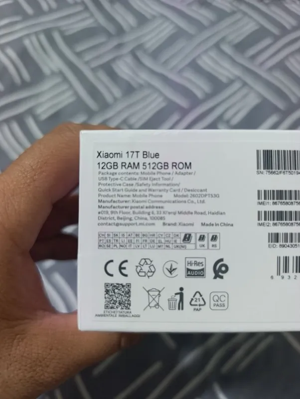 Xiaomi 17T 12/512.yengi ishlatilmagan 2 Xiaomi 17T 12/512.yengi ishlatilmagan 2