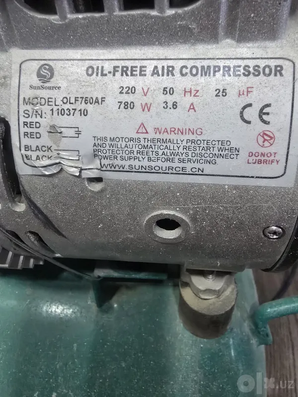 профессиональный безмасляный воздушный компрессор SunSource OLF760AF 2 профессиональный безмасляный воздушный компрессор SunSource OLF760AF 2