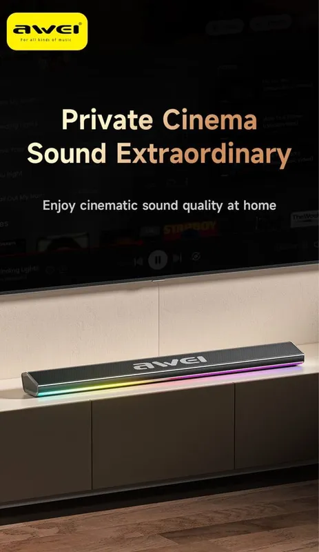 Портативная колонка Awei KA50 24 Вт, Bluetooth 5.4/6.0 саундбар Портативная колонка Awei KA50 24 Вт, Bluetooth 5.4/6.0 саундбар