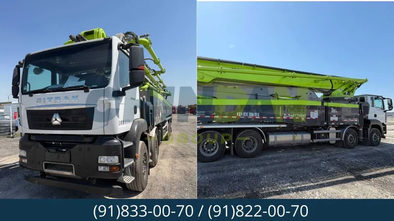 Бетононасос Sitrak Zoomlion 62 метр янги заводдан