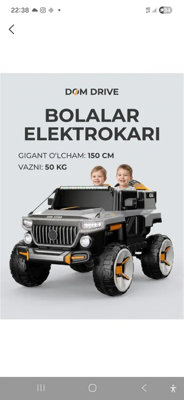 bolalar moshinasi
