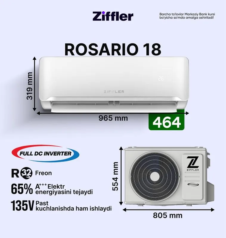 ZIFFLER konditsioner, кондиционер — фото 4