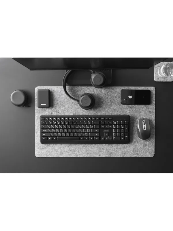 Проводная мембранная клавиатура 2E-KS220WB USB Black (кабель 1,5 м) — фото 3