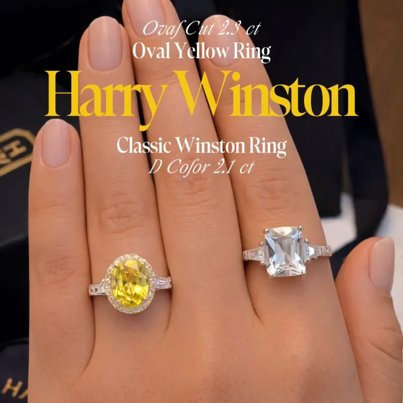 Harry Winston Classic Winston Emerald-Cut Кольцо 1