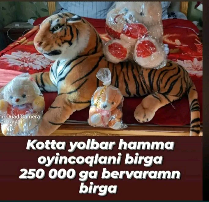 yumshoq oyinchoqlar yangi