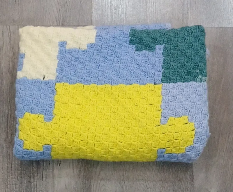 продам плед.ручная работа. размер пледа 100×100 — фото 4