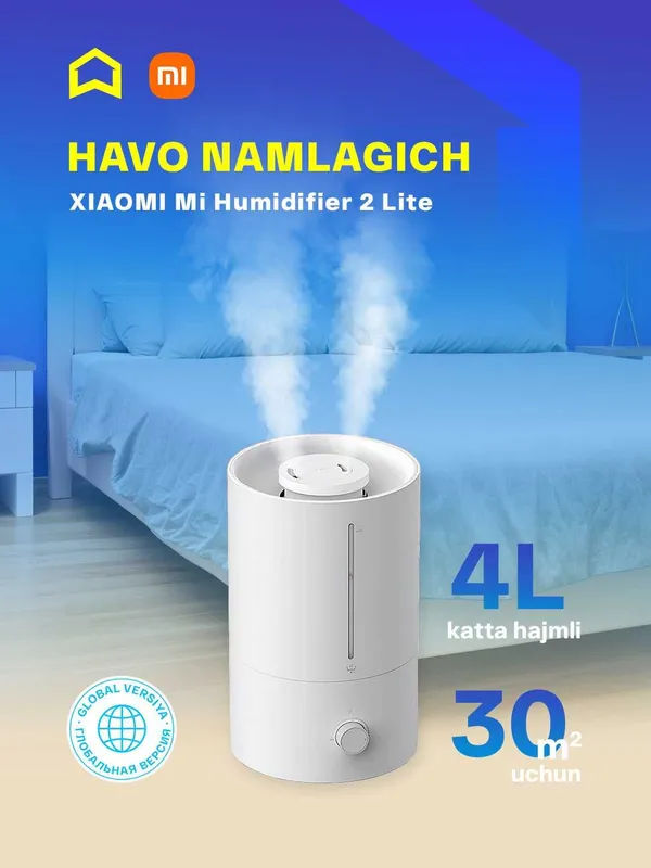 Xiaomi Mi Humidifier 2 Lite Global Havo Namlagichi