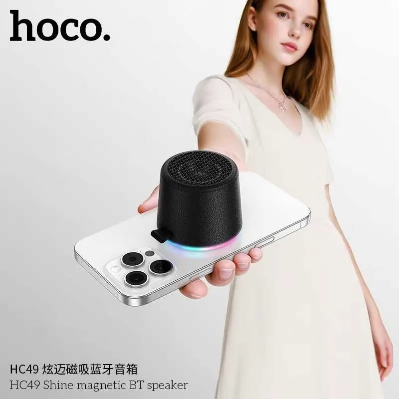 Hoco HC49 Magnetic Mini BT колонка 8W с RGB подсветкой для iPhone 17 — фото 1