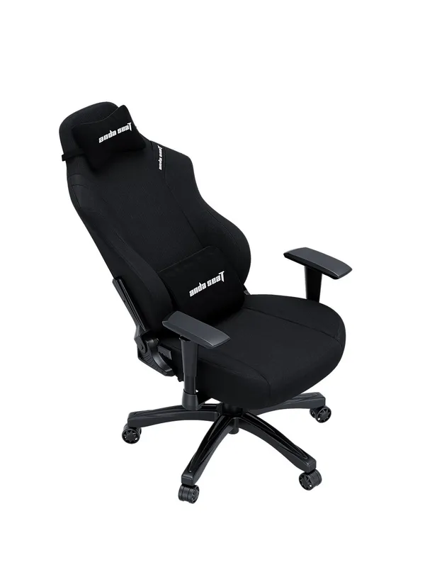 Игровое кресло Anda Seat Luna Pro с подголовником, Black Fabric (обивка DuraXtra) — фото 4