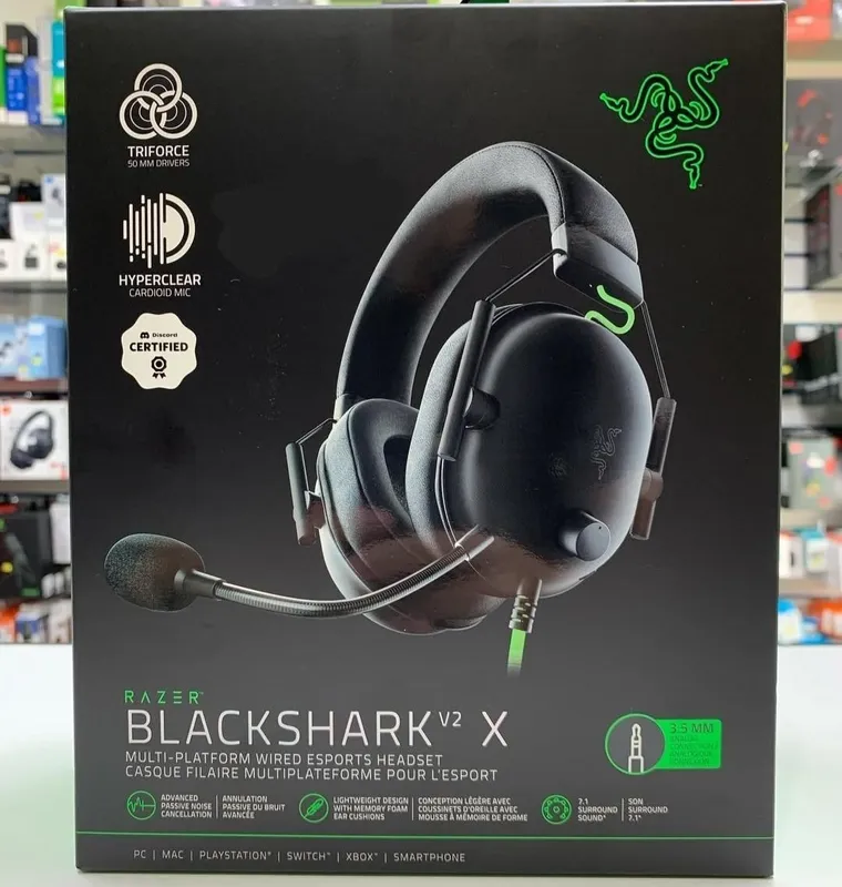 Razer Blackshark v2 x Оригинал Проводные Игровые Наушники