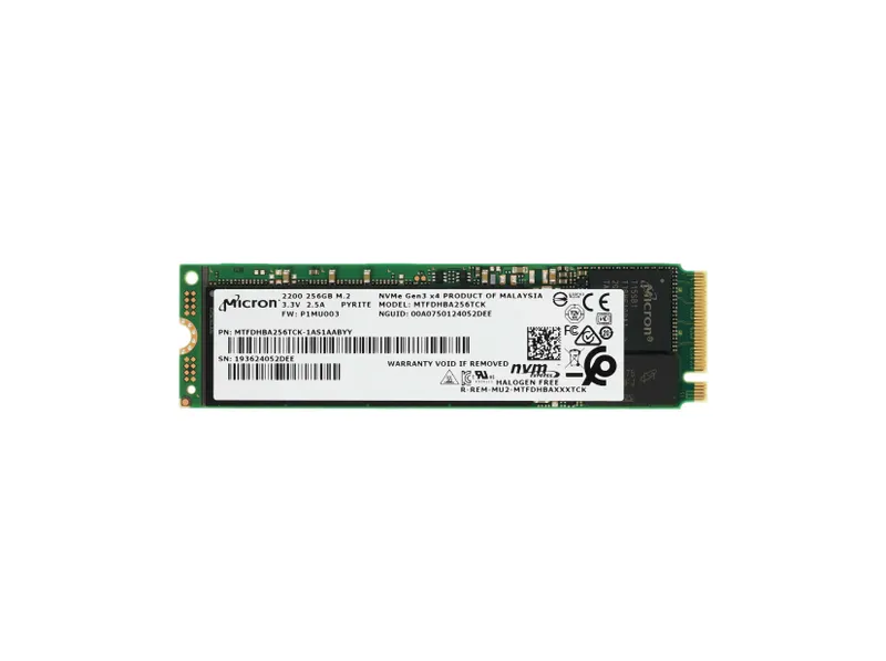 Твердотельный накопитель (SSD) Micron 256GB M.2 NVMe