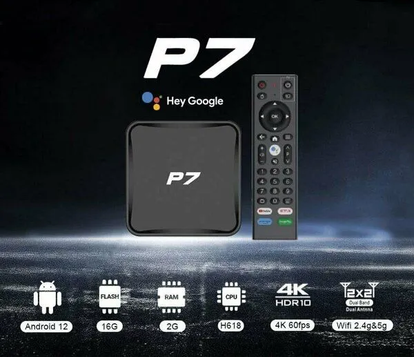 Смарт тв бокс P7 Android 12 — фото 1