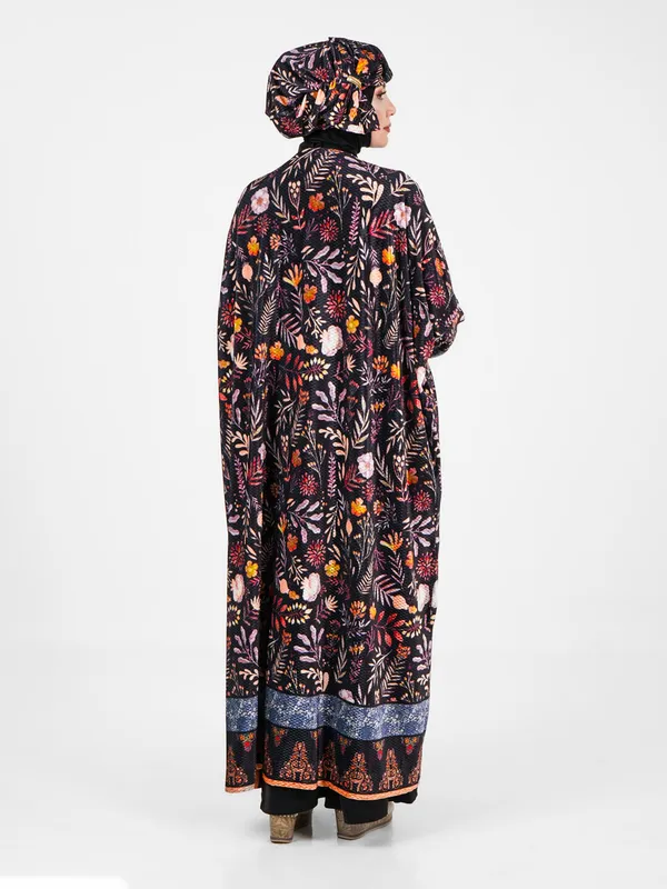 Abaya stil vilyur xalat 2