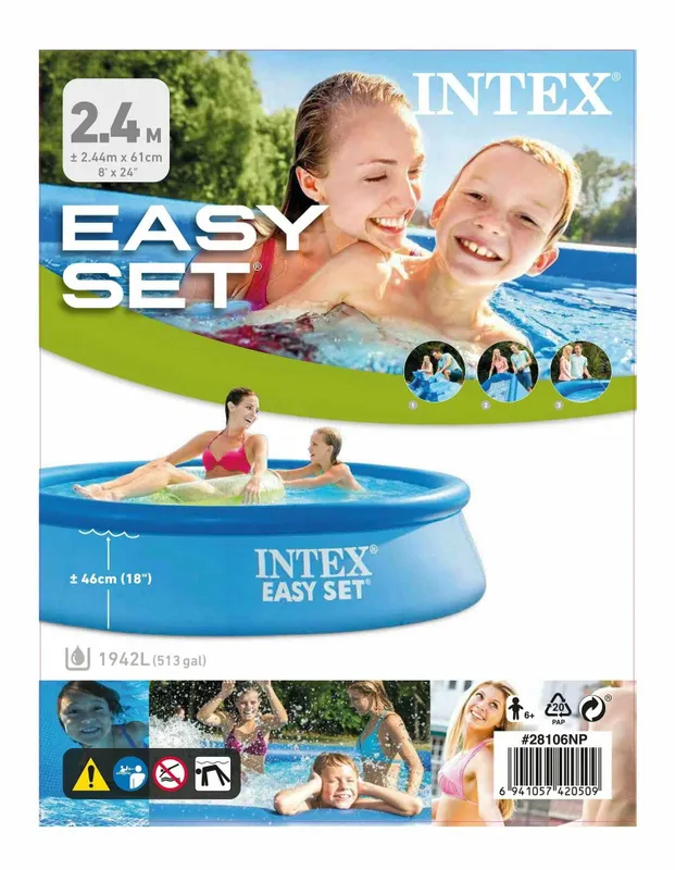 Intex 28106 Easy Set — удобный надувной бассейн для всей семьи 2 Intex 28106 Easy Set — удобный надувной бассейн для всей семьи 2