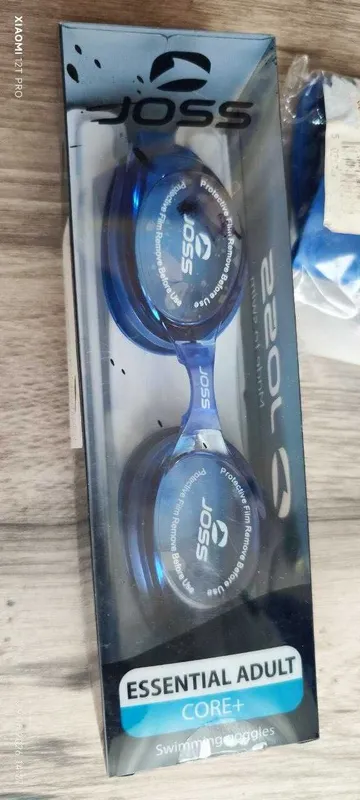 Комплект новые синие очки для плавания и шапка для плавания speedo 3