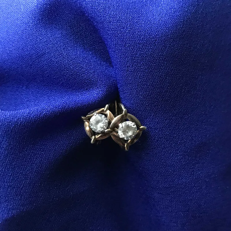 Редкие серьги серебро 875 СССР